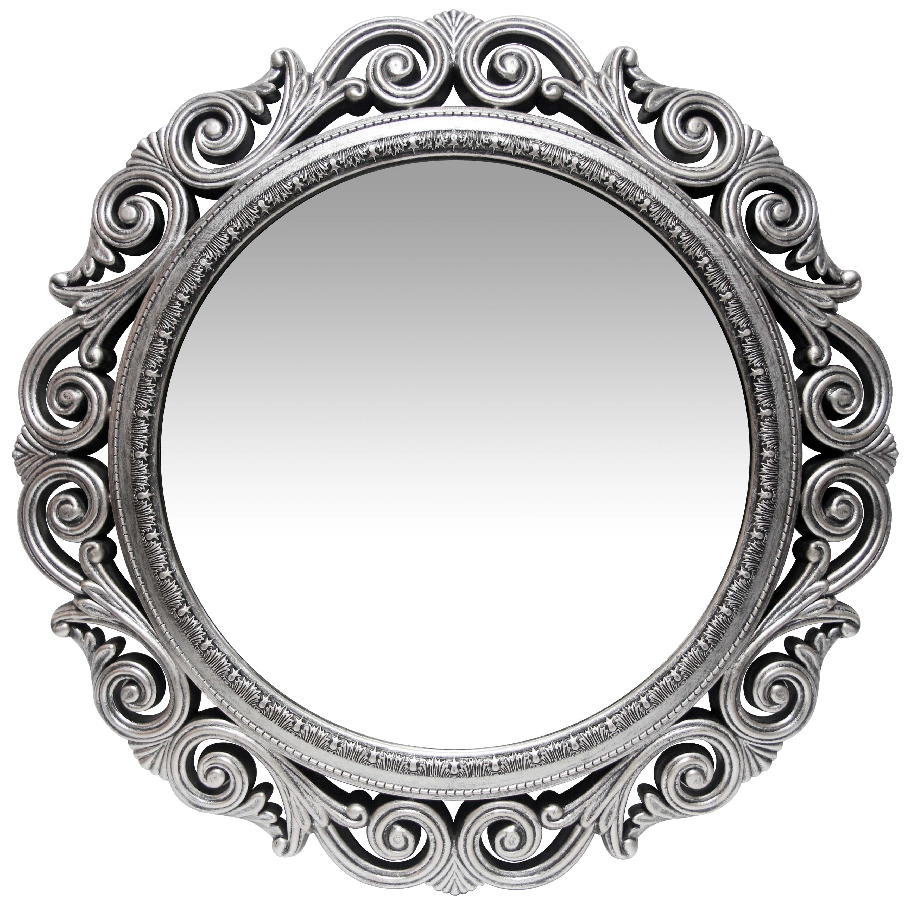 Antique Silver Wall Mirror SKU 20001ASMR Infinity Instruments Ltd.
