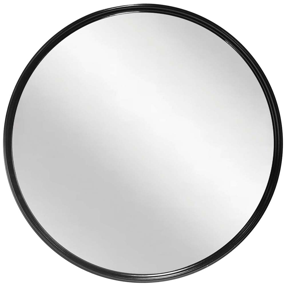 Deep Metal Wall Mirror - Black - SKU #20216BK - Infinity Instruments Ltd.
